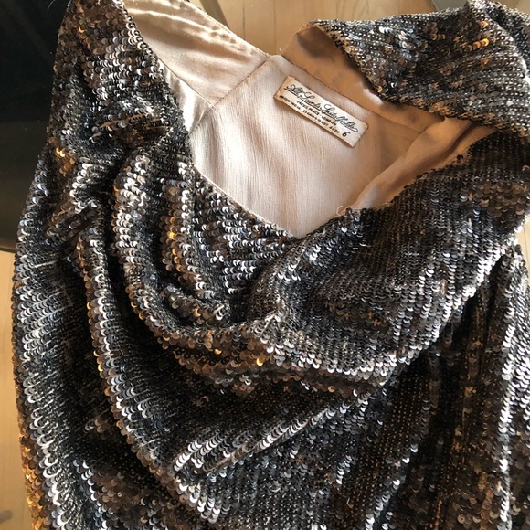 All Saint Velutina Dress in gold - Picture 4 of 6